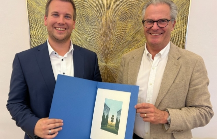 Herbert Rung mit Präsident Erfried Bäck (v.l.)
